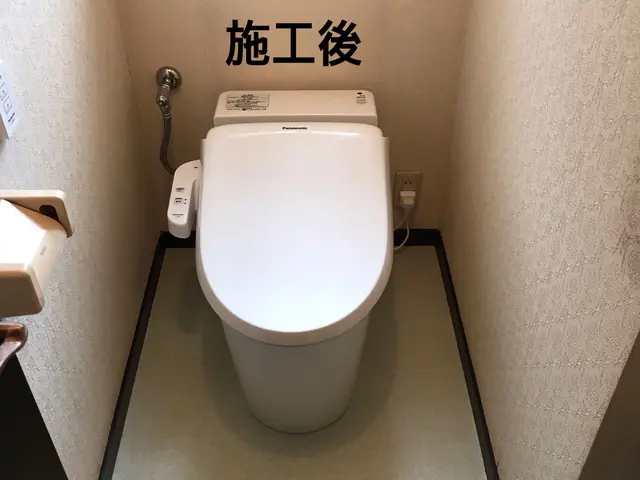 トイレリフォームもお任せ下さい！内装込みのリフォームもお引き受け可能です！！サービスの画像