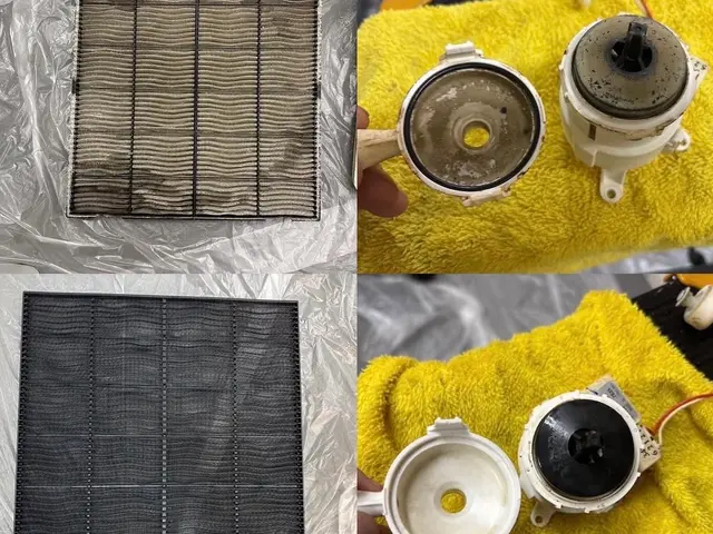 天井埋込型　4方向　エアコン洗浄サービスの画像