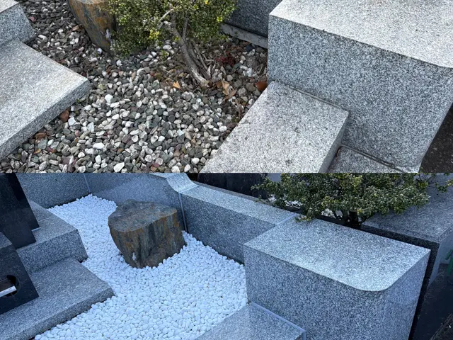 専任の墓地清掃士がプロの技術で施工しますサービスの画像