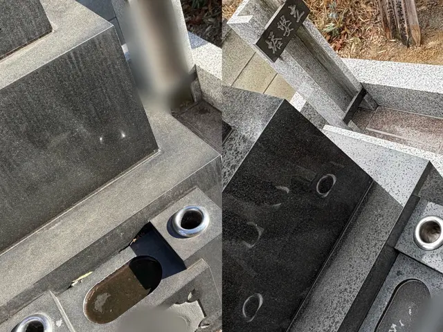 専任の墓地清掃士がプロの技術で施工しますサービスの画像