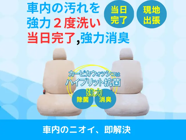 ☆レザーシート車洗浄☆全てのレザー素材に対応！嘔吐や消臭もお任せください！サービスの画像
