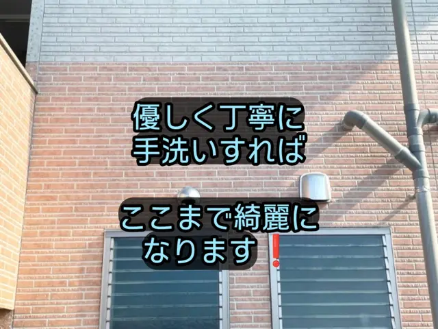 【外壁を傷めない植物由来洗剤】苔・黒ずみを解消！車などの移動不要◎サービスの画像