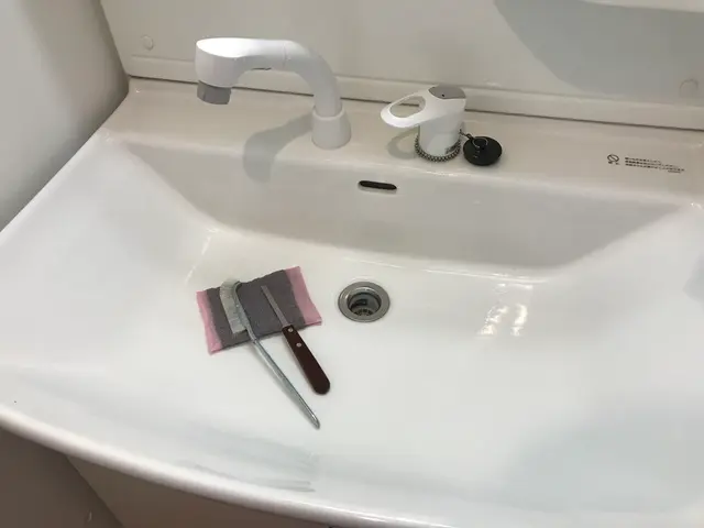 洗面台の鏡はじめ収納ボックスから蛇口回りの気になる汚れも徹底的に仕上げます！サービスの画像