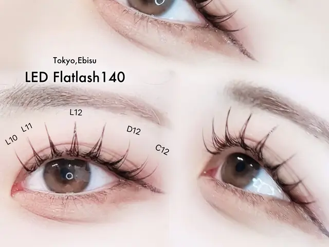 まつ毛エクステ(フラットラッシュ)サービスの画像