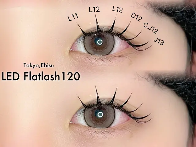 まつ毛エクステ(フラットラッシュ)サービスの画像