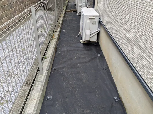 ☆お庭を綺麗に☆防草シート施工いたします！ 立会なし可能！シートのご準備も可サービスの画像