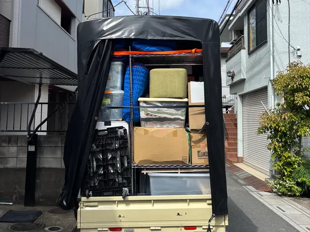 埼玉発！軽トラ幌車で対応！幌高2.1mあります！早朝、深夜も○サービスの画像