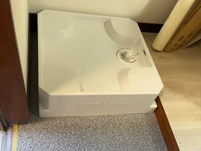 洗濯機パン取付・交換お任せ下さい！外置き洗濯機を室内移動可能◎サービスの画像