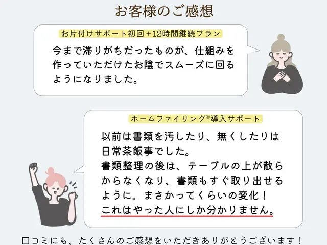 お片付け・整理収納｜初回4ｈ 14,000円｜探し物ばかりでイライラしている方へサービスの画像