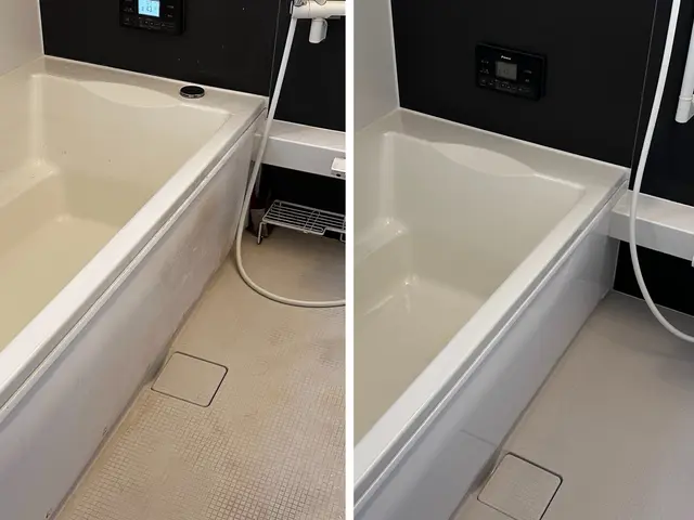 お風呂の高圧洗浄と換気扇分解清掃でお風呂をピカピカに！サービスの画像