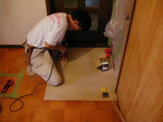 【大工直営】経験豊富な大工が迅速丁寧にフローリングの作業をいたします！サービスの画像