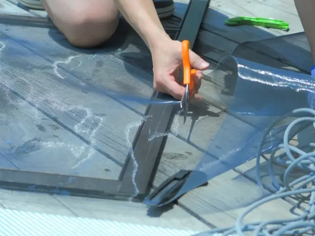 網戸を張り替えて視界すっきり虫の侵入防止にも！サービスの画像