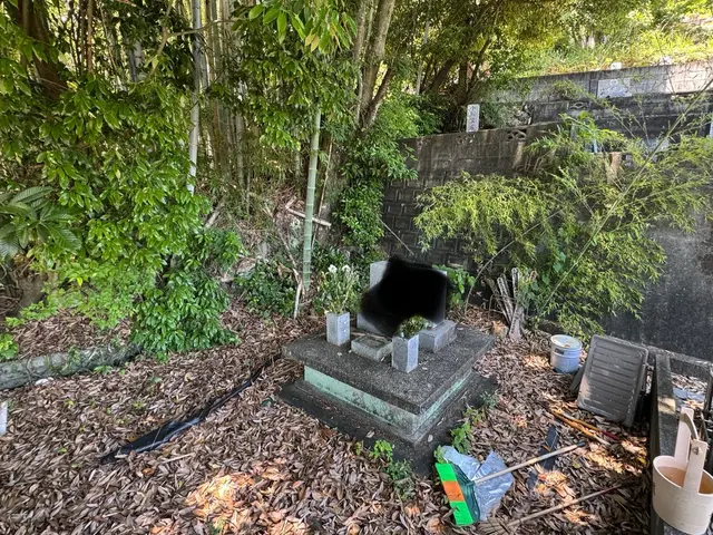 お墓のお掃除代行いたします。サービスの画像