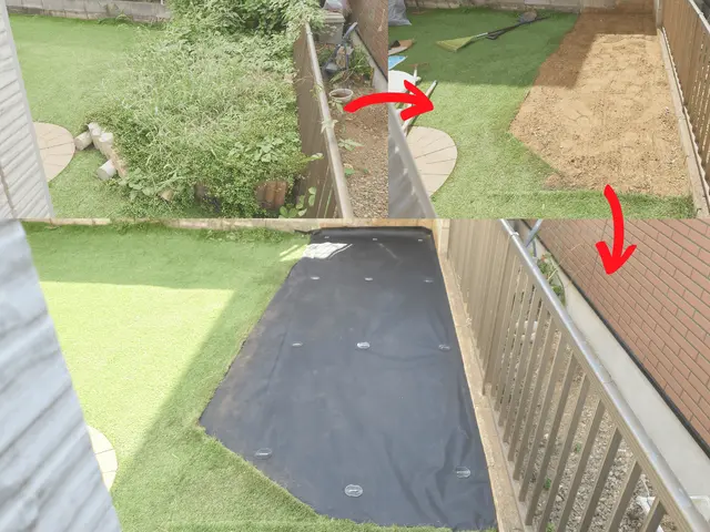 今だけ限定価格！雑草対策は防草シート一択！庭の管理が驚くほど楽になります！サービスの画像