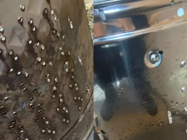 縦型洗濯機分解クリーニングサービスの画像