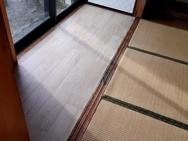和室から洋室への床リフォームサービスの画像
