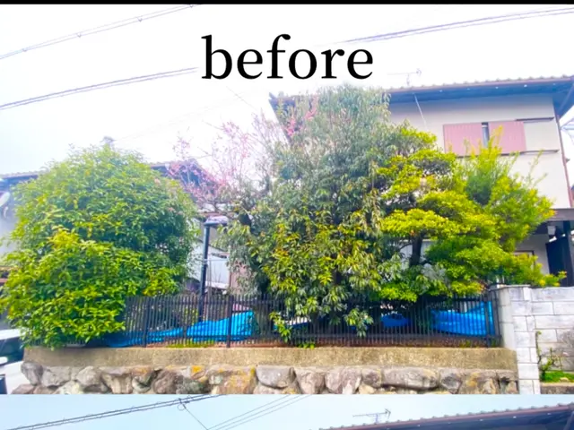 すべて自社対応◎  植木のお困り事は当店にお任せ 『草ツタ剪定 伐採 抜根 』サービスの画像