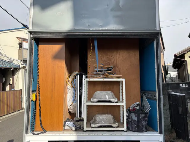 パネルバンの為、積み込んだ物が外から見えません。ご近所様の目も気になりません◎サービスの画像