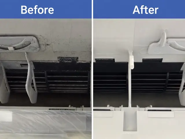 高圧洗浄でカビ撃退！壁掛けエアコン内部まで丸洗いサービスの画像