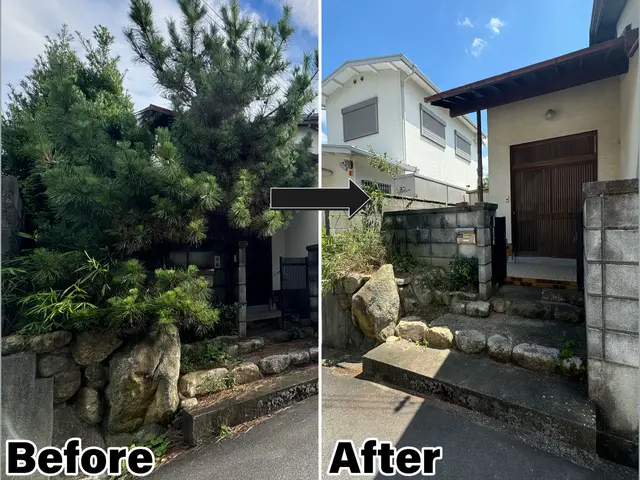 一年の締めくくりと始まりに、庭を整えませんか？急なご対応も承っております。サービスの画像