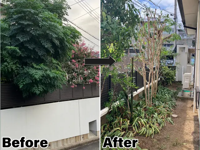 一年の締めくくりと始まりに、庭を整えませんか？急なご対応も承っております。サービスの画像