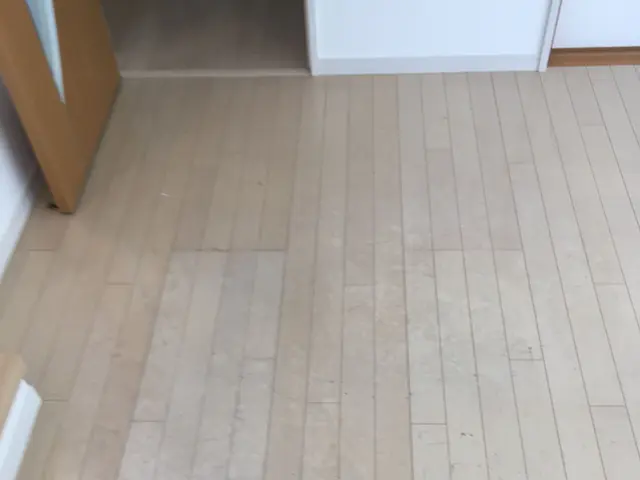 床のくすみ、プロの技でピカピカに。安心のフロアクリーニング。サービスの画像