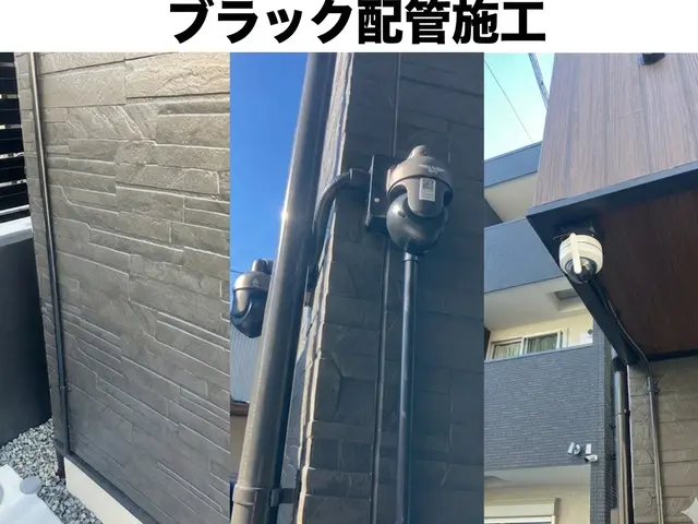 【駐車代込み】【電気工事士】一般家庭向け防犯カメラ設置 ※電源工事込で安心ですサービスの画像