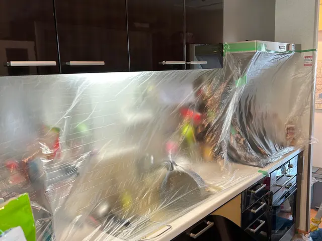 ☆大好評！！キッチン収納 シート張り替え対応しております☆施工例ご覧ください☆サービスの画像