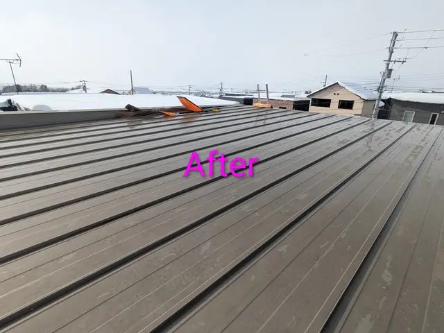 店長自ら手作業での玄関先の雪かき、屋根カーポートの雪下ろしとなりますサービスの画像