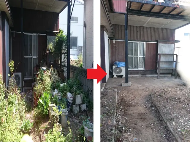 寒さ暑さもなんのその！伸びた雑草お任せください！サービスの画像