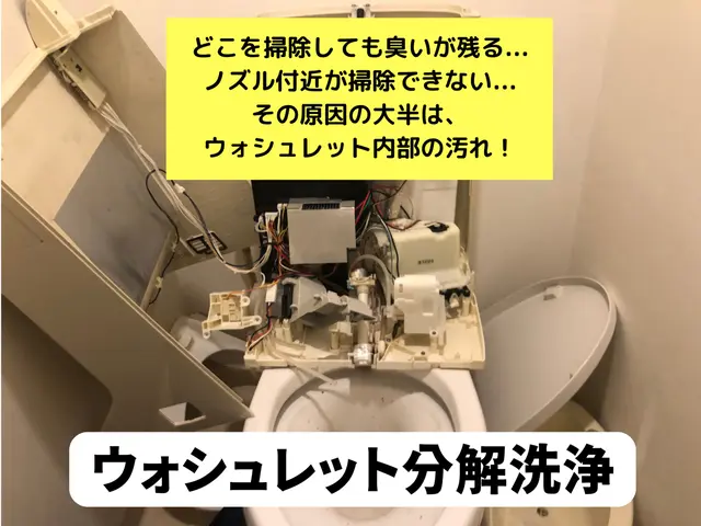 天然素材を使ったクリーニング◎ウォシュレット分解洗浄も対応可能！（オプション）サービスの画像