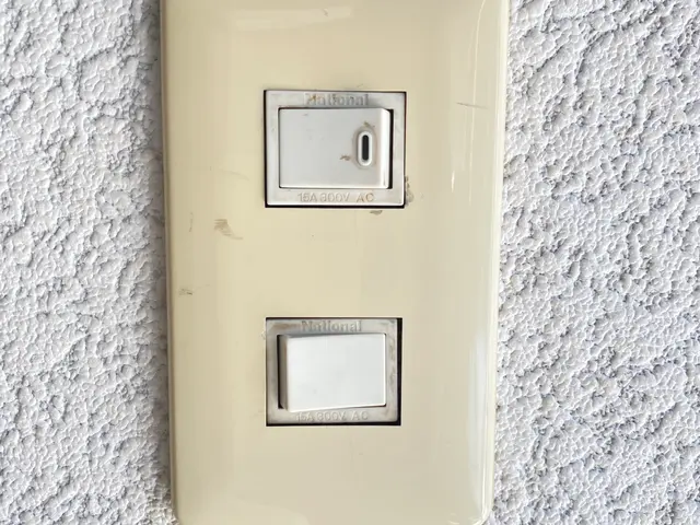 壊れたスイッチ　割れたコンセント　新しい物に交換　配線は既存使用　部品代別途サービスの画像