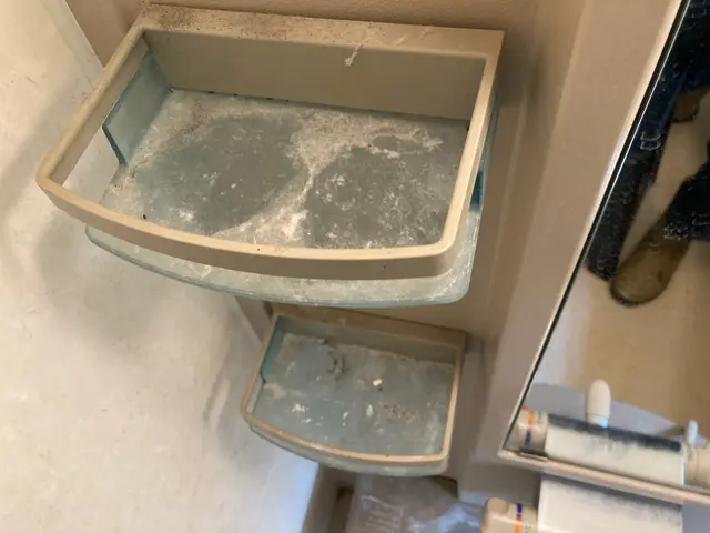 専用の機械での鏡の水垢除去無料！大手での経験を活かし浴室全体をキレイにします♪サービスの画像