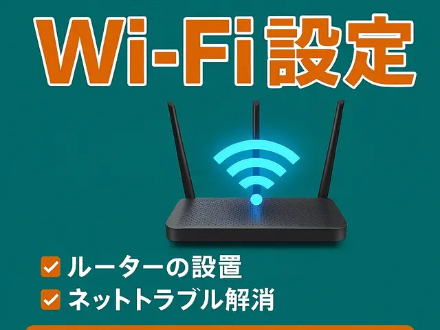 年間150台以上の実績！最短30分で訪問！Wi-Fi・ネット設定代行サービスの画像