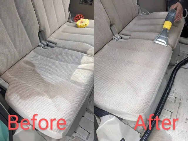 【車内清掃専門店】嘔吐ペット臭/尿シミ/汗カビ/タバコ臭/ダニ駆除はお任せ下さいサービスの画像