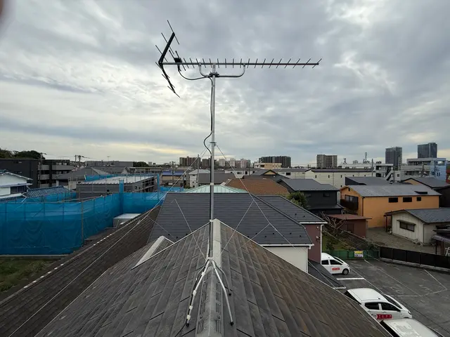 八木式アンテナはもちろん、壁面アンテナやユニコーンアンテナの設置も可能です。サービスの画像