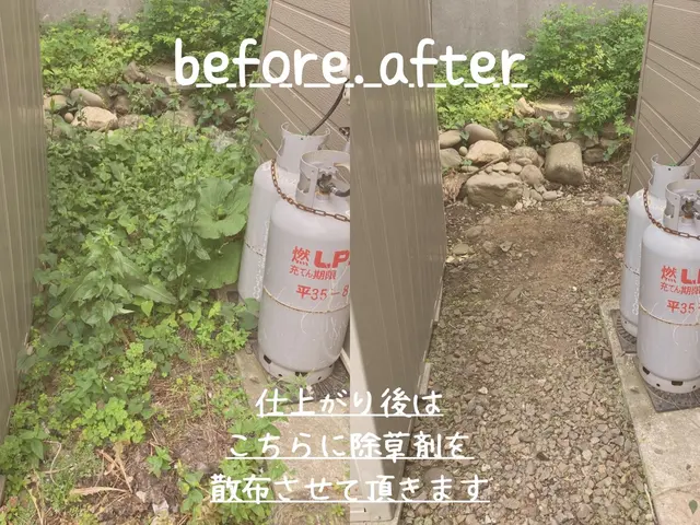 リピート多数★どんなお庭も手作業でキレイに★草むしり(手作業)ならお任せ下さい！サービスの画像