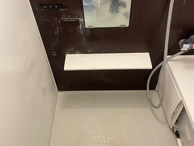 水垢、カビ、浴室換気扇、床汚れ、排水口、鏡ウロコ取り、エプロン洗浄サービスの画像