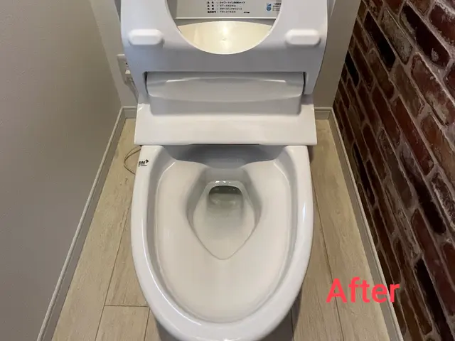 便器内部や縁の裏側など、普段お掃除が行き届かないところまでキレイにいたします☆サービスの画像