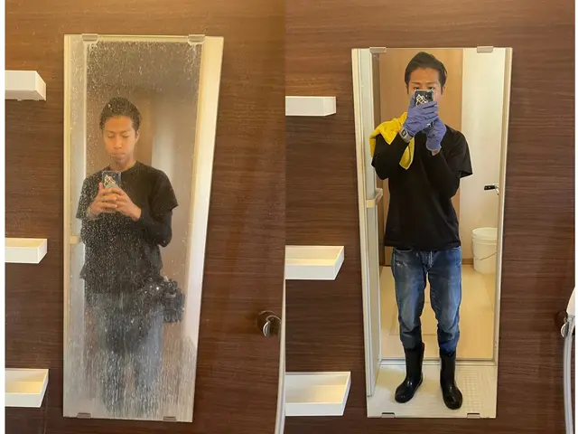 【夫婦で訪問できます♬】水アカ・カビ掃除はお任せ！鏡もピカピカに♪サービスの画像