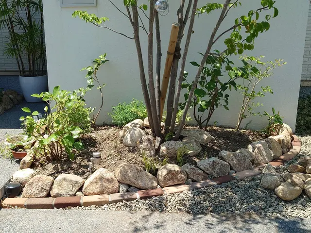 レンガ敷　レンガ積み　インターロッキングサービスの画像