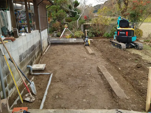 レンガ敷　レンガ積み　インターロッキングサービスの画像