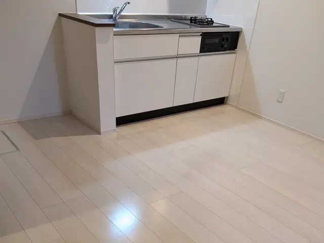 黒ずみ・シミなど一度洗浄して新居の輝きを再現します。☆旧ワックスの剥離☆サービスの画像