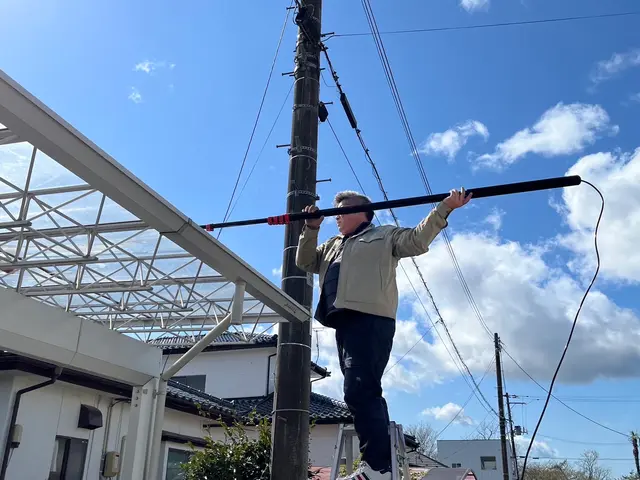 カーポート高圧洗浄。サービスの画像