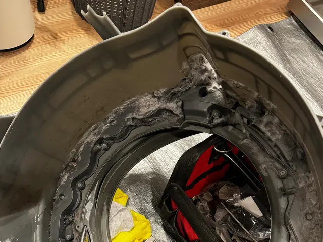 ドラム式洗濯機完全分解クリーニング　外せる部品は全ては外して徹底洗浄します。サービスの画像