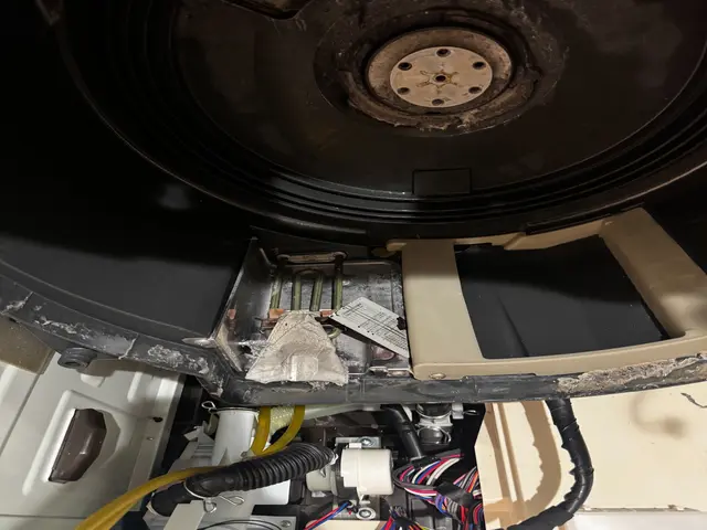 ドラム式洗濯機完全分解クリーニング　外せる部品は全ては外して徹底洗浄します。サービスの画像