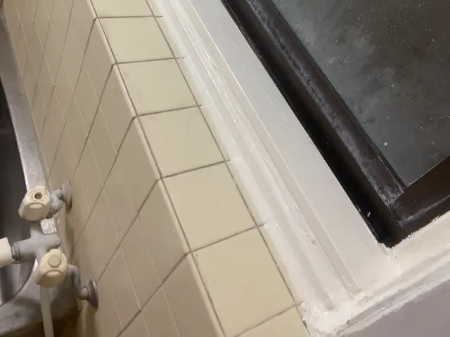 戸建て　浴室の窓枠下部の補修施工サービスの画像