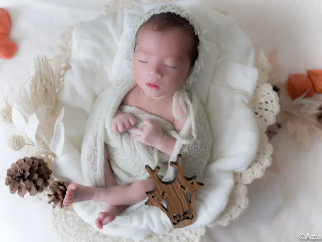 ニューボーンフォト、育児相談しながら丁寧に撮影♪