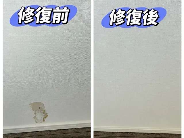 ◆跡が残らない！まるで新品のような壁紙補修・張替え◆サービスの画像