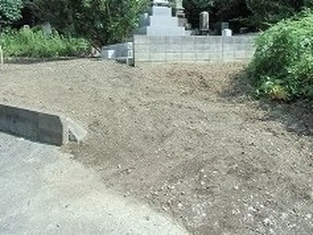 1本1本丁寧に『根から草抜き』致します。抜いた草は無料で回収致します。サービスの画像